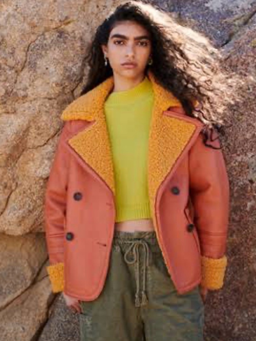 We the Free Kaja Vegan Bonded Peacoat Free People Autumn Jacket